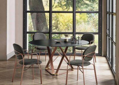 Tavolo di design italiano Bontempi Delta Round