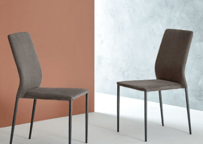 Sedia con rivestimento in pelle Kendra Ingenia