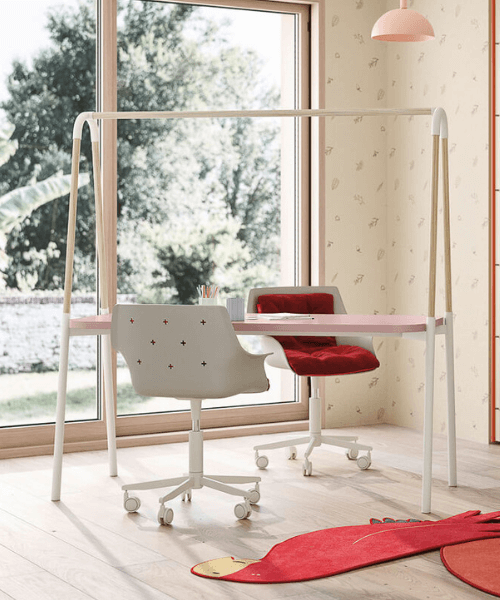 Italian steel dressing table Bontempi Vanity